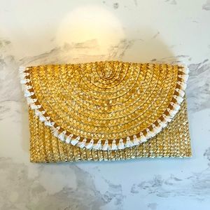 Raffia Clutch